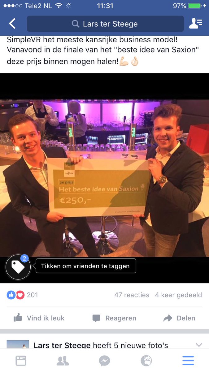 larstersteege's tweet photo. SimpleVR het meeste kansrijke business model in de finale van het beste idee van Saxion! Meer info op simplevr.nl https://t.co/Owc9ky9qje