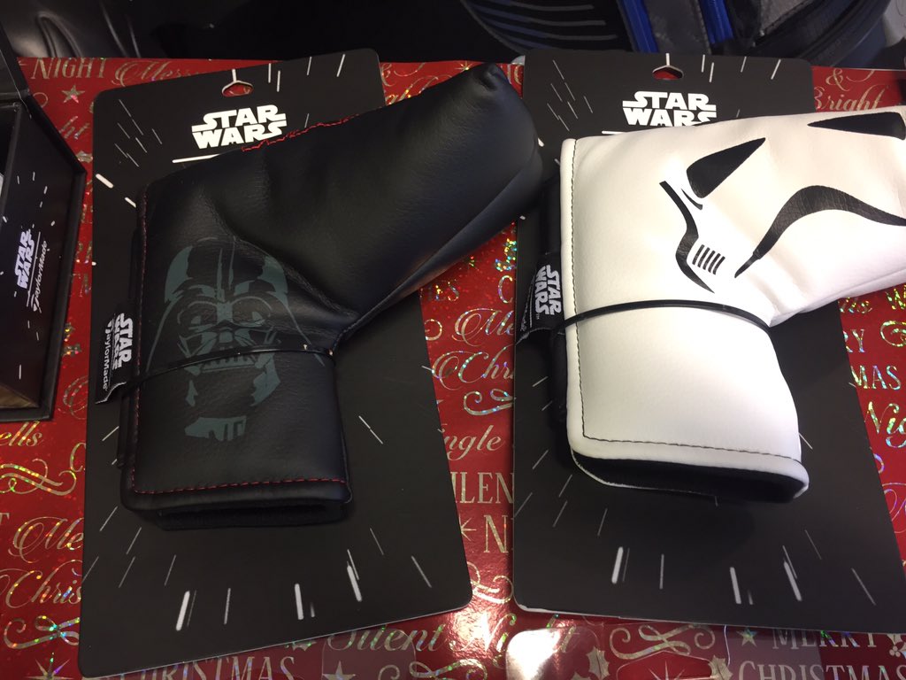 HPProShop's tweet photo. New @StarWarsUK range in store! Perfect xmas gift for Star Wars/Golf nuts! Bound to go quick-from just £9.99-call 9565125 to reserve yours. https://t.co/c7PVxS2XY8