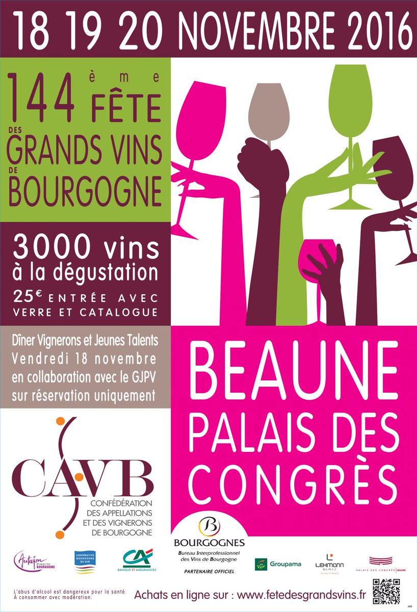 RDV à partir de demain à <a href="/BeauneCongres/">Beaune Congrès</a> pour déguster les 100 appellations de #Bourgogne réunies en 1 seul lieu ! 👉 fetedesgrandsvins.fr