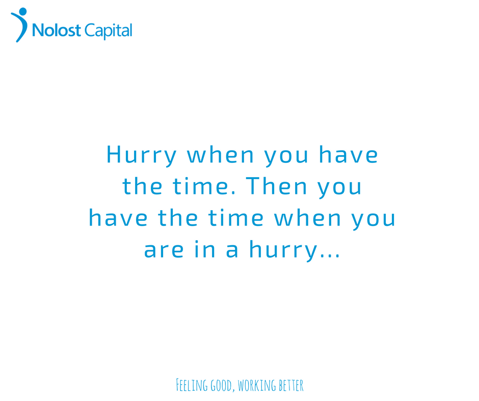 NolostCapital's tweet photo. Take time to make time #weekvandewerkstress #goedwerken #taketime2maketime @goedwerken https://t.co/1N39n2JcGC