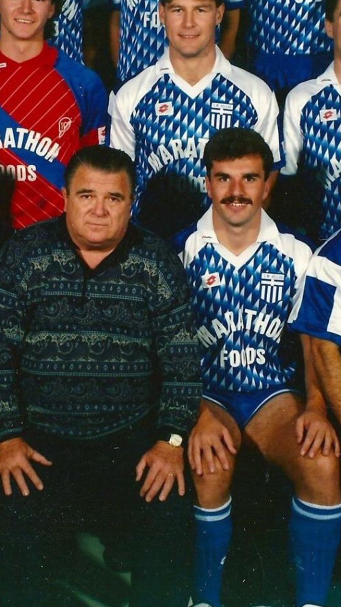 Daniel Garb on Twitter: &quot;Magnificent. Ange Postecoglou alongside his coach,  the legendary Ferenc Puskas, in 1991. 📸 - @smfc… &quot;