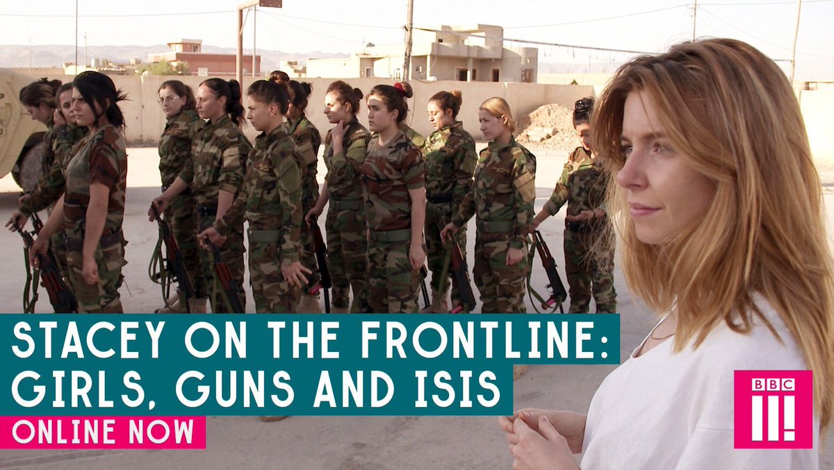 bbcthree's tweet image. The story of young women whose lives have been transformed by a desire for revenge against ISIS.

#StaceyOnTheFrontline