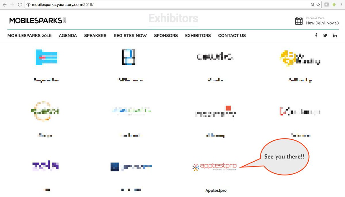 qaagility's tweet image. Check our partner @apptestpro at #mobilesparks2016 exhibition