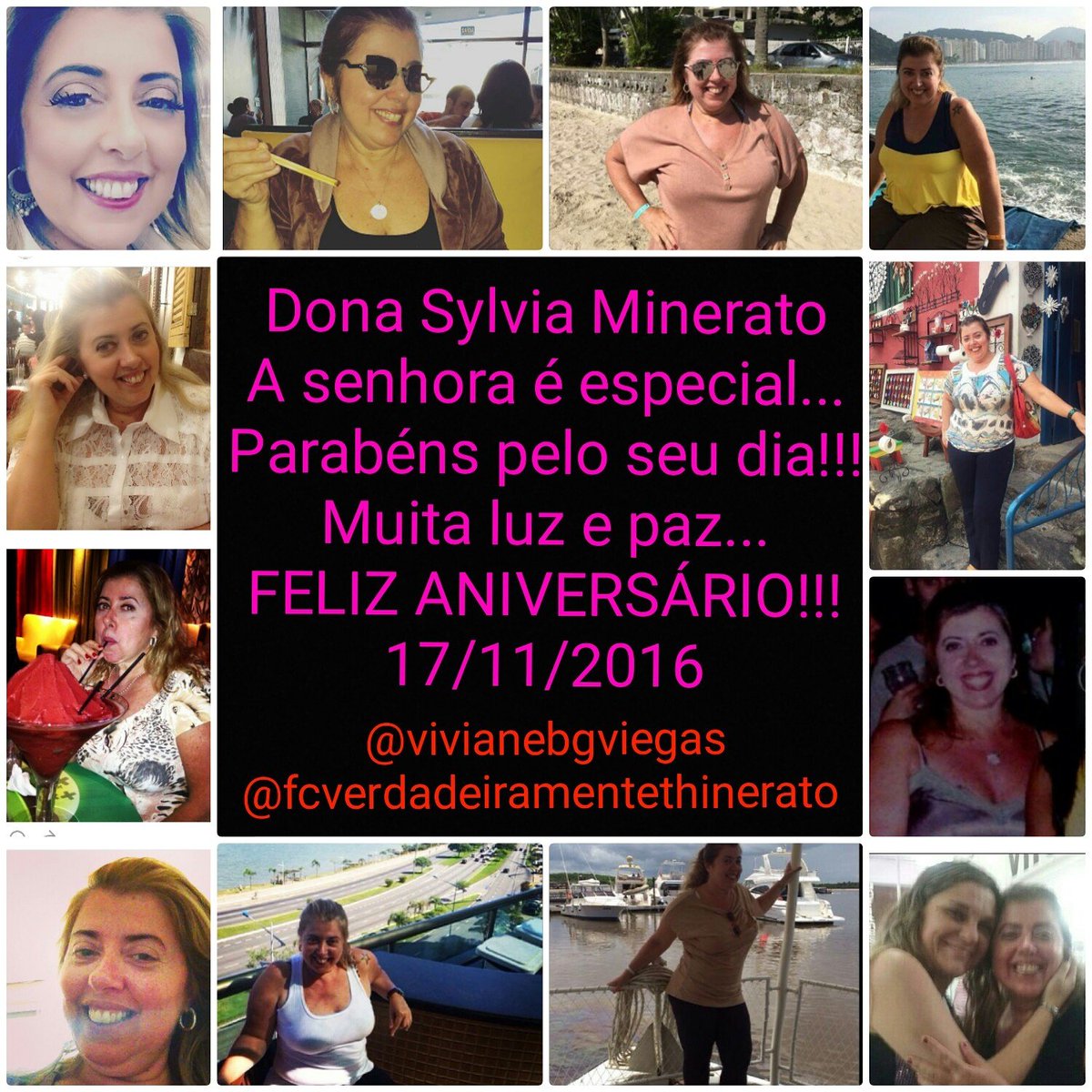 FCsouMaVi's tweet photo. Hj é dia de uma pessoa que tem as duas filhas mais lindas do mundo... Dona Sylvia Minerato!!! FELIZ ANIVERSÁRIO!!! Que Deus te abençoe!!! https://t.co/CIQepp9RG1