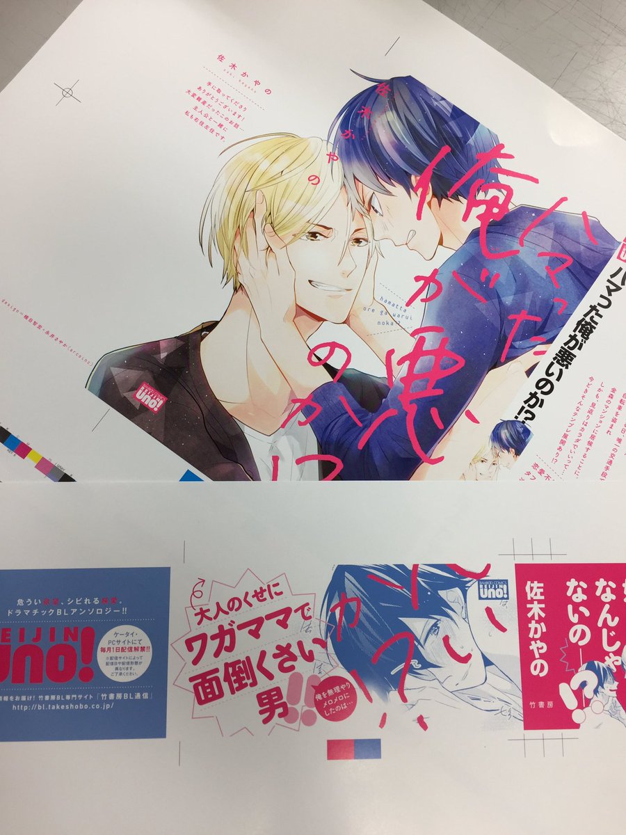 麗人編集部 على تويتر 新刊情報 12月7日発売 佐木かやの先生 ハマった俺が悪いのか のカバー色校をチラ見せ 皆様よろしくお願い致しますhttps T Co Ops7vufh6y