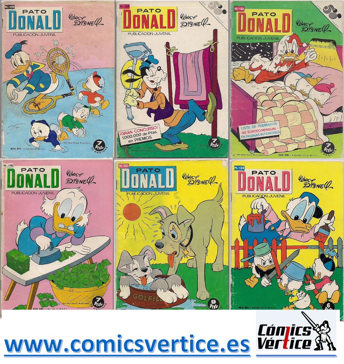 Pato #Donald, prolífica serie de los 60 de #ersa, con 261 ejemplares. Disponible en #cómics #vértice
comicsvertice.es/index.php?id_c…