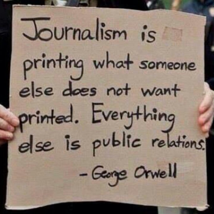 RichardAngwin's tweet photo. President-Elect #Trump repeatedly bashing the @nytimes reminds me of this quote by George Orwell.
#NotPublicRelations #1u #tcot https://t.co/jAVq3Ya7ZN