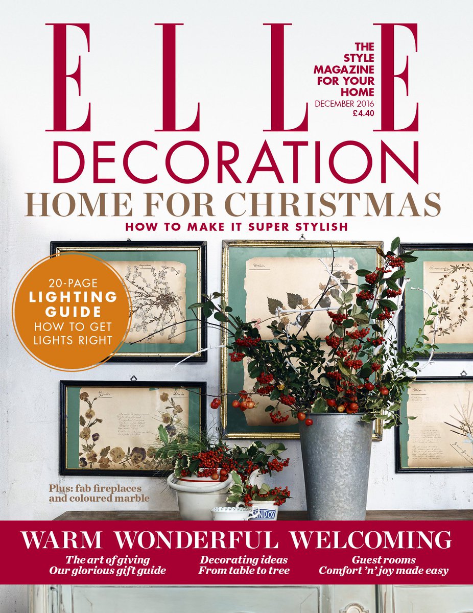 It's beginning to look alot like Christmas... @EDUKDec16 is out now!!! <a href="/ELLEDecoUK/">ELLE Decoration UK</a> #Christmas #styleforthehome #FestiveFun
