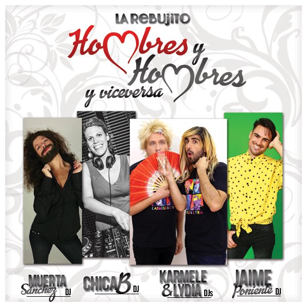 Este es nuestro cartel de Djs para este sábado! Preparados?? El amor está en el aire…