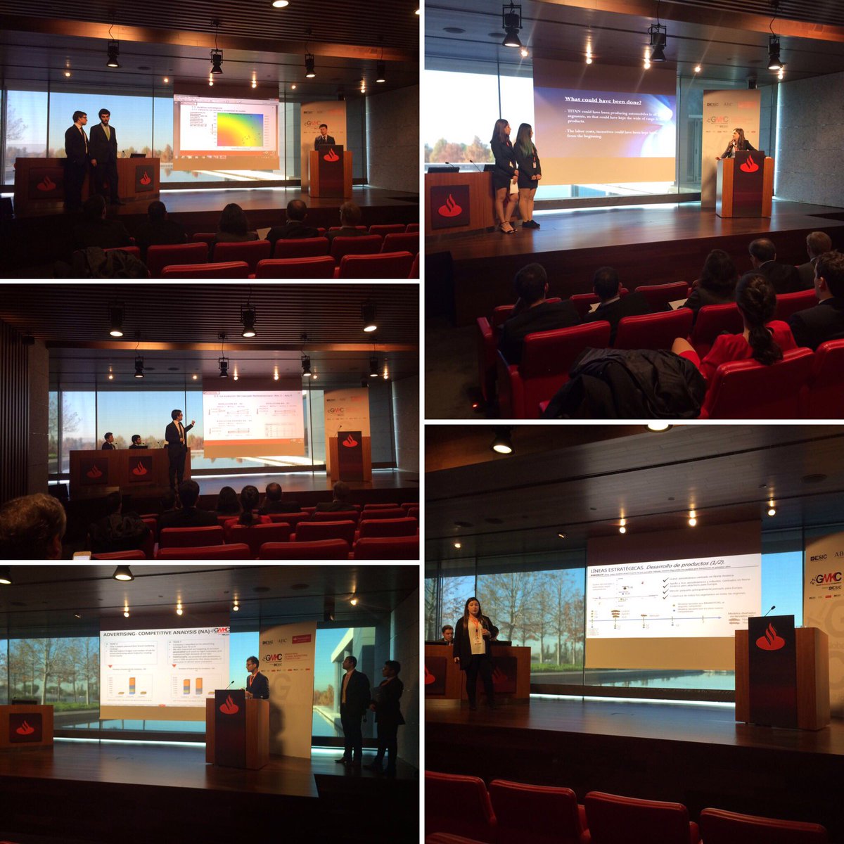 GMkCompetition's tweet photo. Finalists during their presentations in the Final of Global Marketing Competition 2016. Who will be the winners? #gmkcompetition https://t.co/otDRP9gRtm