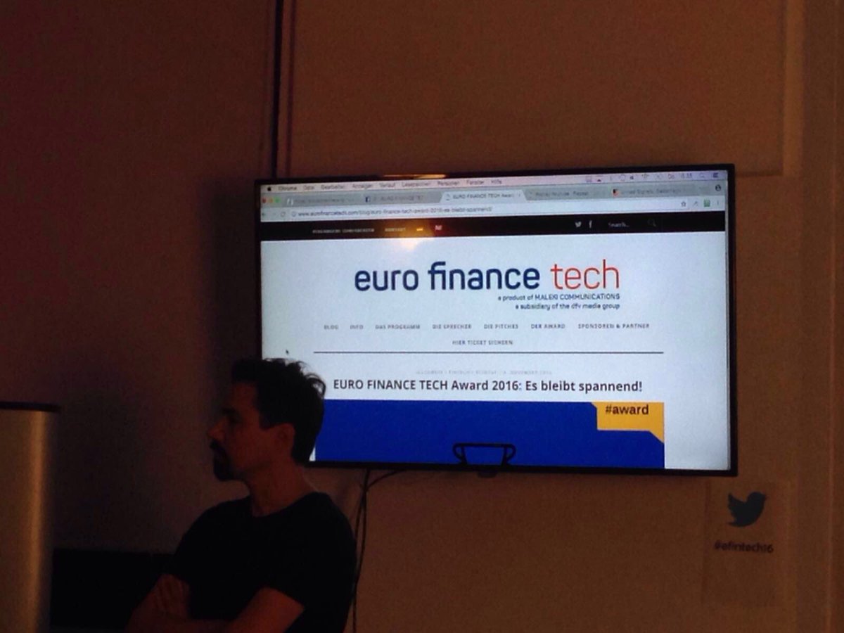 WifoeFfm's tweet photo. Ein gelungenes Finale der Euro Finance Tech: der Euro Finance Tech Award! #efintech16
#FTHQ #efweek16 #creative https://t.co/BWeMVbr2bw