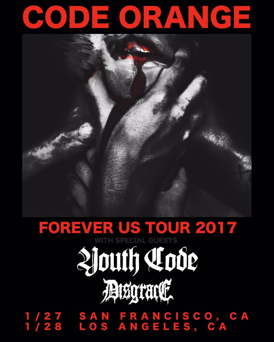 We're playing two special shows as part of <a href="/codeorangekids/">code orange</a>' "Forever" record release tour, also with the magical <a href="/youth_code/">youth code</a>.
