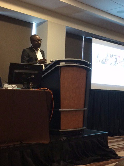 KrisTorgeson's tweet photo. Dr Ali Ouattara of ALIMA presenting "Mothers MUAC" study results at #ASTMH2016 https://t.co/M5FFEK13eB @AlimaOng https://t.co/TwqSsLRANf
