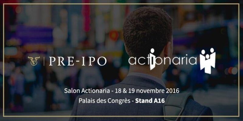 PRE-IPO est au salon Actionaria vendredi et samedi. Venez rencontrer Alzprotect et Wimi ! Cliquez pour une invitation : p://bit.ly/2fFr8nQ