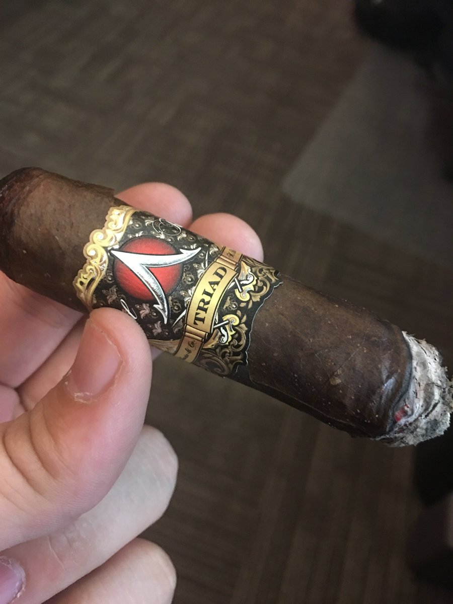 One of Gurkha’s absolute finest this afternoon. #nowsmoking Triad. Delicious rich and smooth.