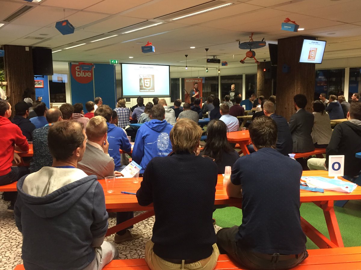 Ready for the @nlhtml5 meetup  <a href="/Coolblue_NL/">Coolblue</a>