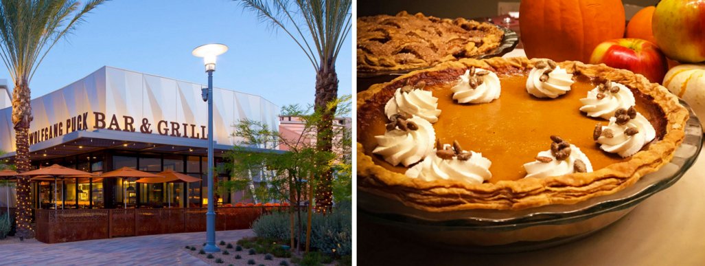 WolfgangPuck's tweet photo. Make #Thanksgiving dessert a breeze with pumpkin & apple pies from #WPBGS! Call 702-202-6300 for 11/23-24 pickup. https://t.co/GMO8Rbuw9u https://t.co/JOAaBlgES4