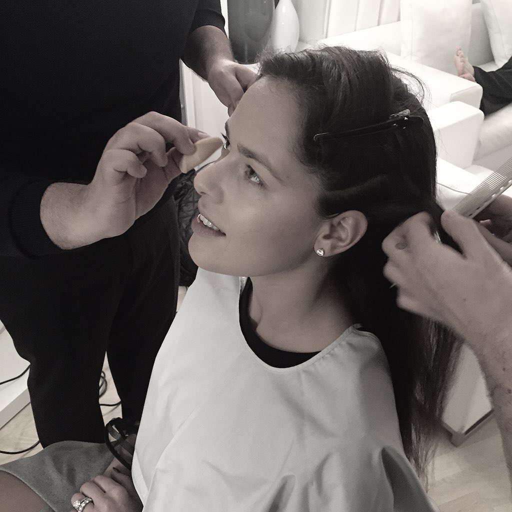 anaivanovic's tweet photo. With my @Shiseido_FR beauty squad  getting ready for @bambi https://t.co/wgzw8xWoMz
