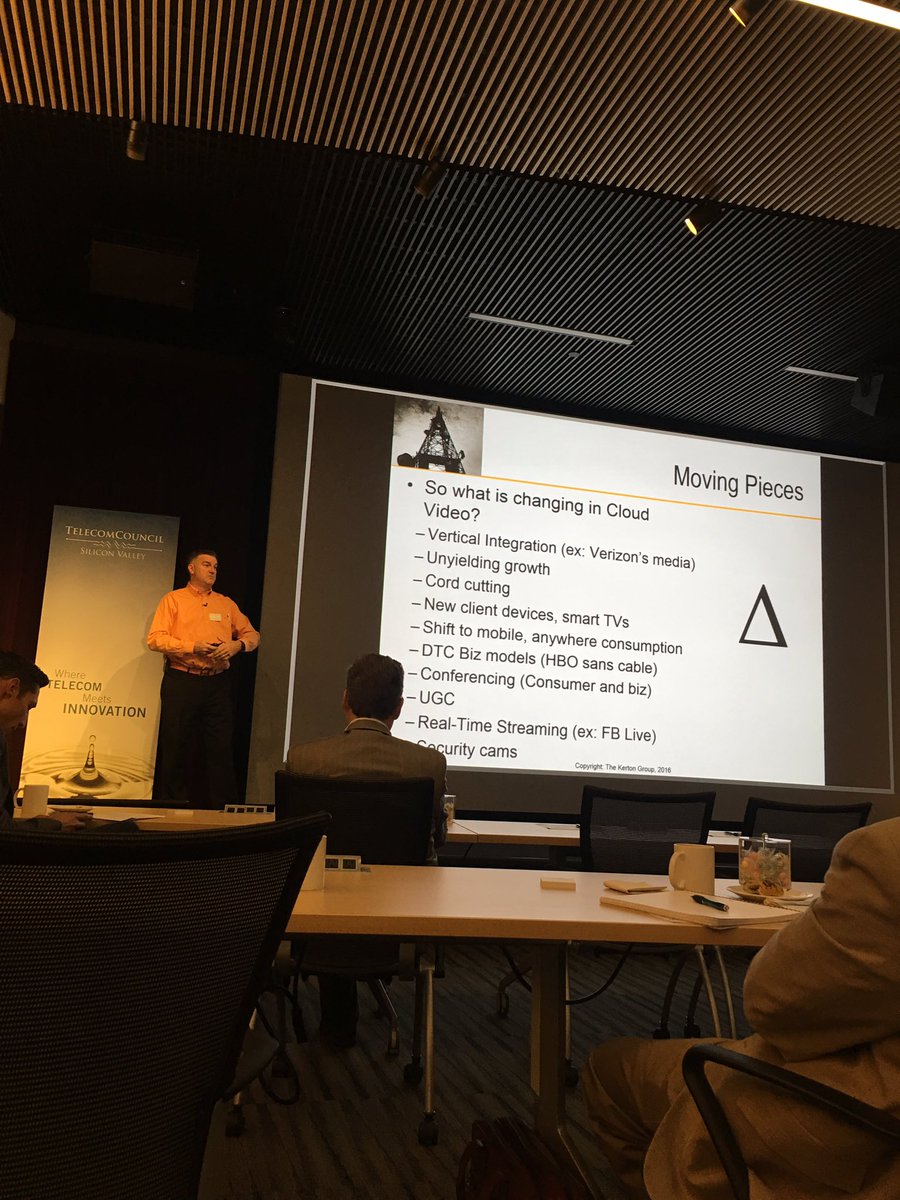 h2hshare's tweet photo. Great to hear from @derekkerton speak about trends in #videoconferencing at @telecomcouncil https://t.co/XbZOFEG7sL