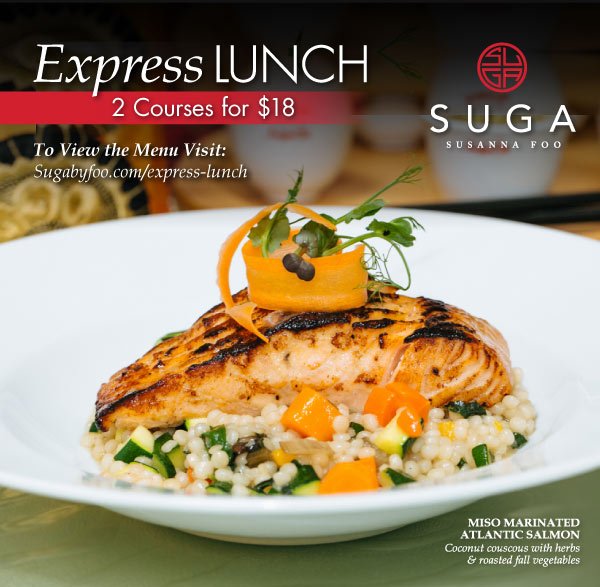 sugabyfoo's tweet image. Featuring our express every weekday - 2 courses for $18. Come stop by! #philly #suga #phillyeats #susannafoo