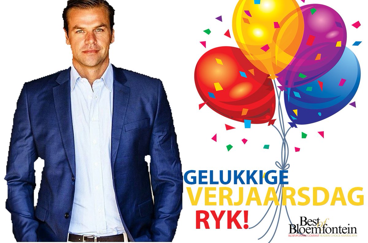 BestofBloem's tweet photo. Veels Geluk Met Jou Versjaardag @RykNeethling🎈 https://t.co/BsNrJ5XrFb