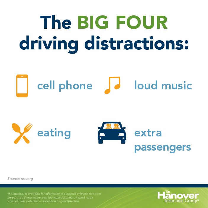 The_Hanover's tweet photo. Be a #focuseddriver. Refrain from distractions by keeping both hands on the wheel and silencing your phone. https://t.co/xdQ9pVsctL
