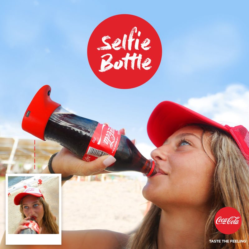 TechCrunch's tweet photo. Coca-Cola made a selfie bottle but luckily humans only have 1,000 years left https://t.co/MDC2zuLU6E by @etherington https://t.co/rzCQvbcahs