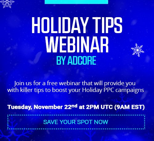Last seats available - don't miss out! Sign up now for our exclusive Holiday Tips webinar buff.ly/2fgA3vr