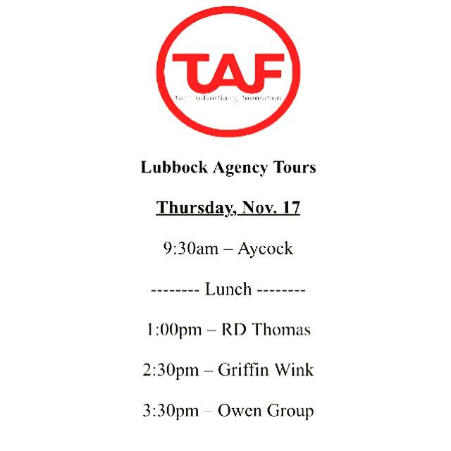 TechAdFed's tweet image. 🎙Agency tours begin in one hour! Be there 💼 RD Thomas rescheduled. We will update you when we have more information.