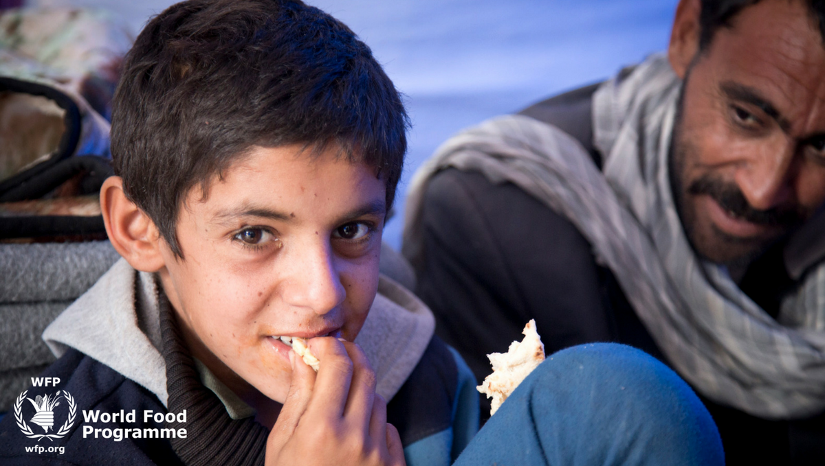 WFP's tweet photo. Today marks 1 month of military operations to retake #Mosul. 110K+ people have received WFP food assistance within #Iraq #MosulAid https://t.co/SR0wGZwKkp