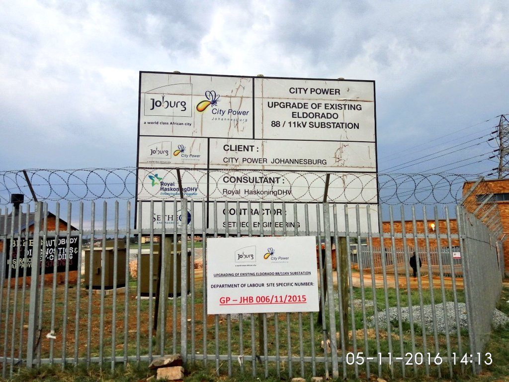 CityofJoburgZA's tweet photo. Upgrade of existing Eldorado 88/11k substation by @CityofJoburgZA  in progress #Joburgdelivers #SmartCity ^LM https://t.co/c6XrQ7wrqD