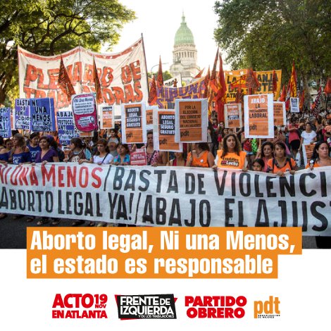 #Ni una Menos por aborto clandestino. El Estado es responsable #AbortoLegal po.org.ar/prensaObrera/1…