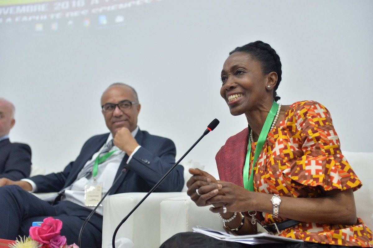 COP22's tweet photo. "We can have #growth without having #pollution."@dwspice #COP22 https://t.co/2Fl87559XF
