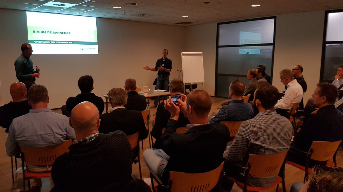 Voor een volle zaal van start met #bimpraat over #BIM bij de aannemer met <a href="/duravermeer/">Dura Vermeer</a>
