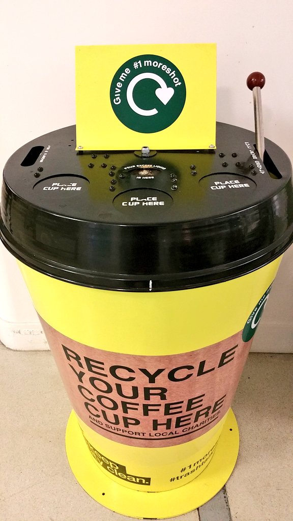 ManCityCouncil's tweet photo. Visiting the Central Library Café? You can now recycle your coffee cups! ♻ https://t.co/9Jukb3JA7V