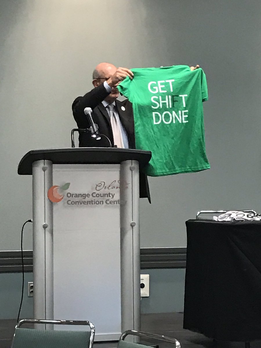 The <a href="/wheniwork/">When I Work</a> t-shirt wins Lary's BEST T SHIRT of #IAE16 award at #njaa breakfast