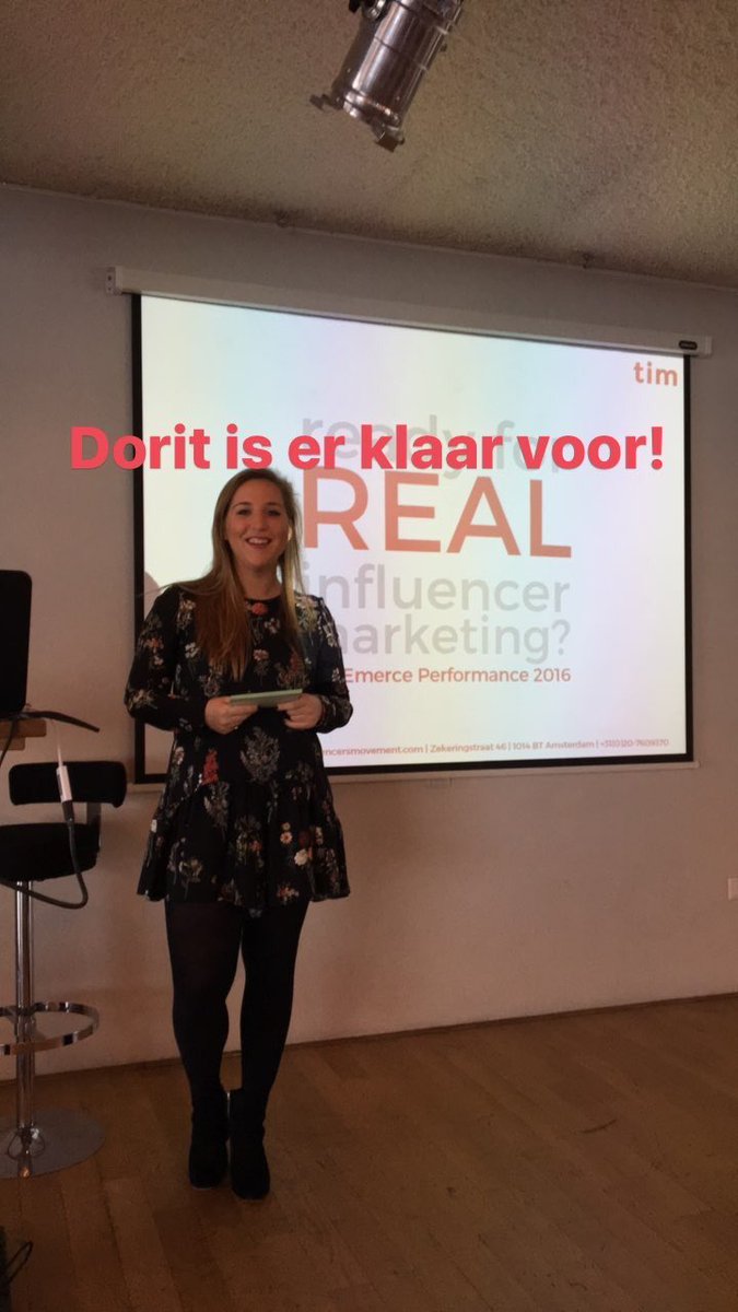 doritroest's tweet photo. Super om vandaag zo'n waardevol publiek vol marketeers te inspireren over de kracht van REAL influencer marketing! #performance16 https://t.co/Fu2sNzOSXP
