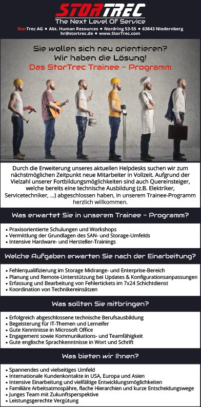 #StorTrec is hiring!  Check out the attachment for details or visit us on stortrec.de/company/#career  for more information!