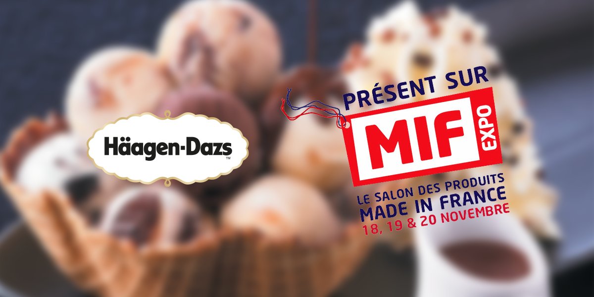 Häagen-Dazs sera présent ce weekend au Salon du Made in France à Porte de Versailles ! #MadeInFrance #MIF2016