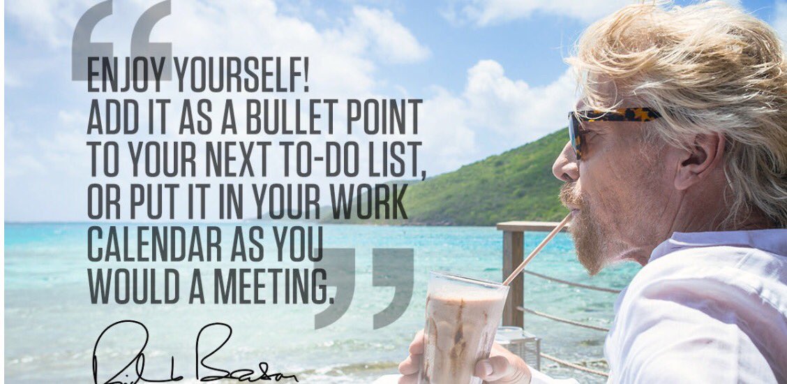 WendyRundberg's tweet image. Great tip from @richardbranson