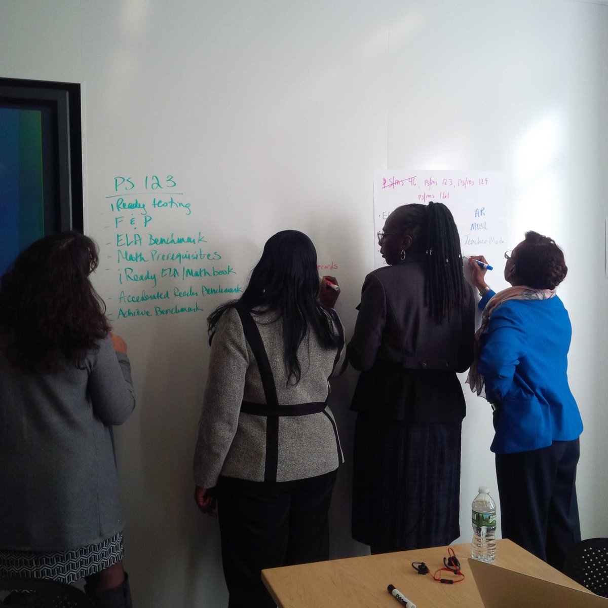 District 5 principals at work at Apple Education