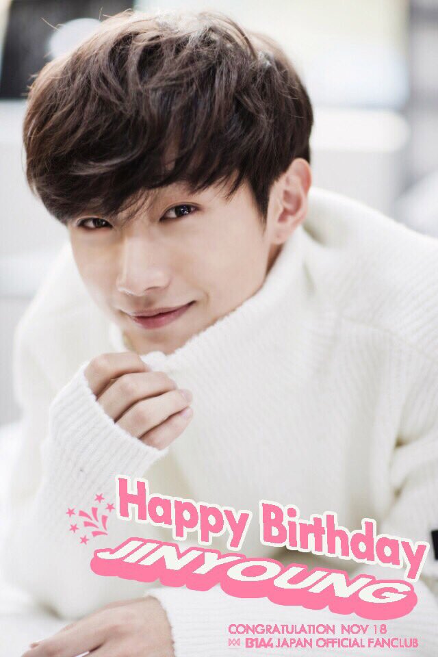 B1A4official_jp's tweet photo. ❤️11/18 HAPPY JINYOUNGDAY❤️B1A4のカリスマリーダー、ジニョン君✨お誕生日おめでとうございます^^👏🏻👏🏻🎂🎂🎉
(@_jinyoung911118)

 #B1A4 #JINYOUNG #진영  #HAPPYJINYOUNGDAY #ジニョン https://t.co/DS5iYfP5GP