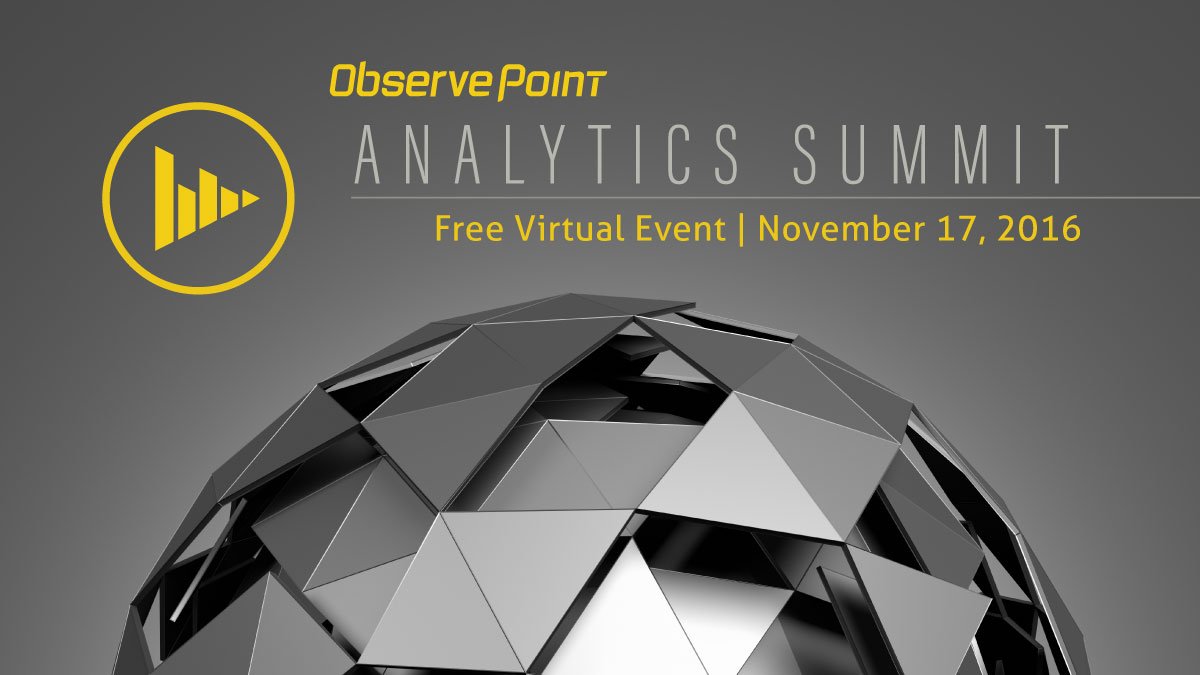 It's finally here. The 2016 #AnalyticsSummit starts in one hour. Don't miss this online #analytics event. Join now: ow.ly/ZsDs306aV3J