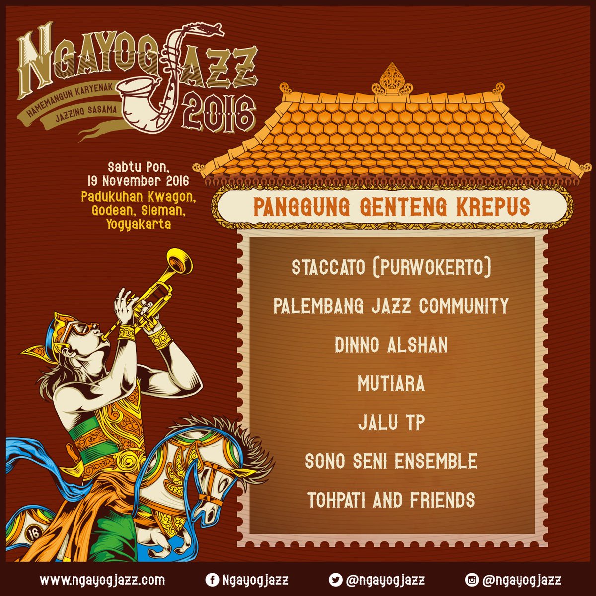 paljazzcom's tweet photo. #PalJazz Kita akan tampil Sabtu 19 Nov 2016 jam 15.00 @ngayogjazz nonton ya , ada juga @jes_udu ..salam pek pek ..he.he.. https://t.co/HNoSJU9izk