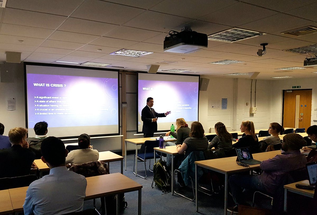 heriotwatt_soss's tweet image. Fascinating guest lecture from Turkish Consul General, Mr Turgut, on #CrisisManagement today for Supply Chain Mgmt class #IdeasandSolutions
