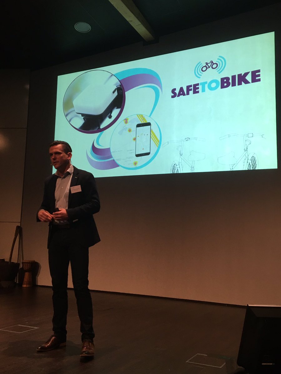 MaudNotten's tweet photo. Safe to Bike is mooi voorbeeld van innovatie met maatschappelijke impact #digitaltransformation @jwdekoster #jcpr16 @shertogenbosch @SAP https://t.co/wUqNpVKRfh