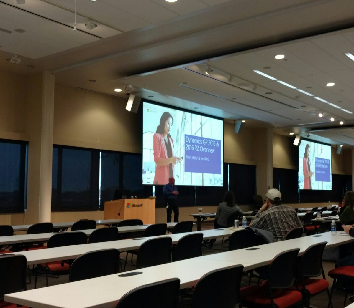 itsJeffNelson's tweet photo. @keytwoact excited to listen to Brian Meier from @MSFTDynamicsERP present the keynote at #gpuc2017 https://t.co/a9Dm5vZVml