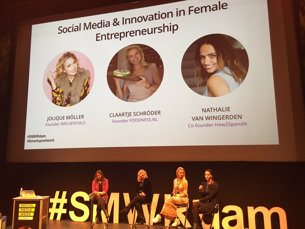 ilseIVmarketing's tweet photo. Jonge vrouwelijke ondernemers paneldiscussie geleid door @NLZakenvrouwen #smartupnetwork #SMWRdam https://t.co/EkDuxINJhD