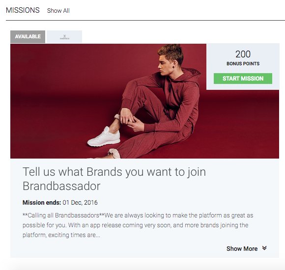 Brandbassador's tweet image. Your chance to have YOUR SAY, and get some BONUS POINTS! 
brandbassador.com/missions to get involved!