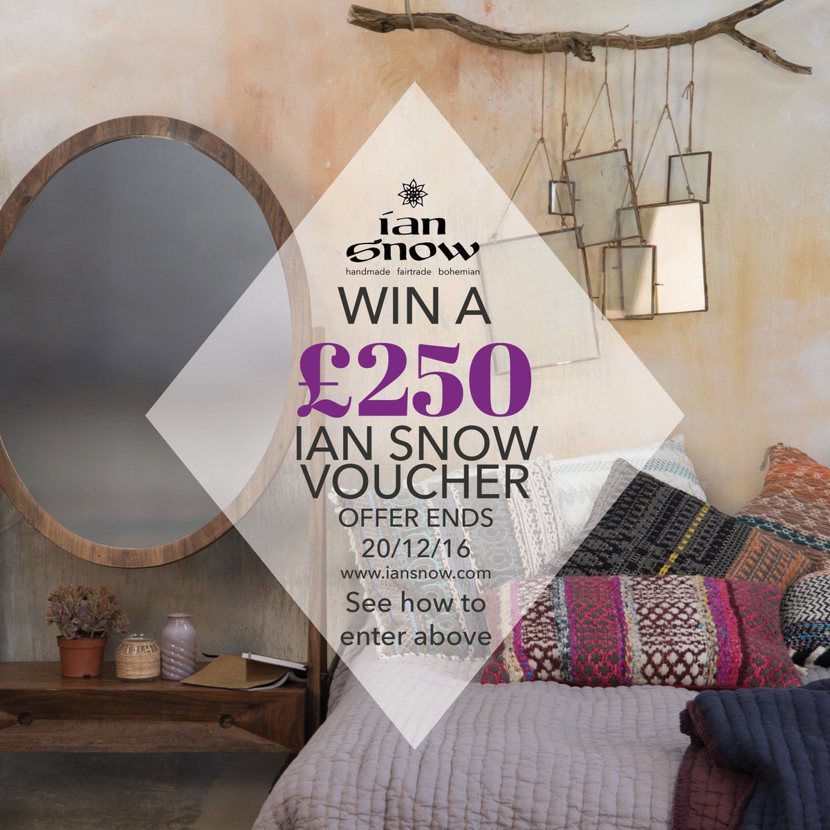 RETWEET this and FOLLOW OUR PAGE to win a £250 Ian Snow Gift Voucher! Entries close midnight 20/12/16 For T’s &amp; C’s, iansnow.com
